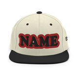 CUSTOM NAME • SNAPBACK HAT • ADD ANY NAME/WORD/YEAR/DATE/AGE/NUMBER