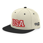 CUSTOM SNAPBACK HAT • USA STYLE FONT • 1 •