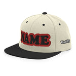 CUSTOM NAME • SNAPBACK HAT • ADD ANY NAME/WORD/YEAR/DATE/AGE/NUMBER