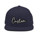 CUSTOM SNAPBACK HAT. ADD YOUR TEXT.