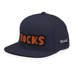 CUSTOM SNAPBACK HAT • ROCKS STYLE FONT • 1 •