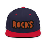 CUSTOM SNAPBACK HAT • ROCKS STYLE FONT • 1 •