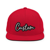 CUSTOM SNAPBACK HAT. ADD YOUR TEXT.