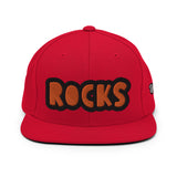 CUSTOM SNAPBACK HAT • ROCKS STYLE FONT • 1 •