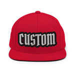 CUSTOM SNAPBACK HAT • PIRATE STYLE FONT • 1 •