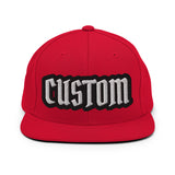 CUSTOM SNAPBACK HAT • PIRATE STYLE FONT • 1 •