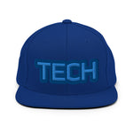 CUSTOM SNAPBACK HAT • TECH STYLE FONT • 1 •