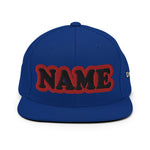 CUSTOM NAME • SNAPBACK HAT • ADD ANY NAME/WORD/YEAR/DATE/AGE/NUMBER