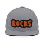 CUSTOM SNAPBACK HAT • ROCKS STYLE FONT • 1 •