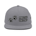 PAWSITIVE VIBES ONLY • CUSTOM SNAPBACK CAP •