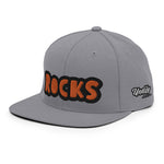 CUSTOM SNAPBACK HAT • ROCKS STYLE FONT • 1 •