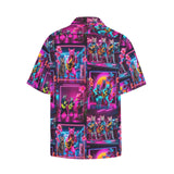 HAWAIIAN SHIRT | NEON GUITAR CATS | UNISEX 1A