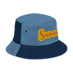 CUSTOM DENIM BUCKET HAT • SUMMER STYLE FONT • 1 •