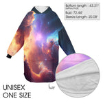 SHNOODIE | SPACE GALAXY NEBULA | ONE-SIZE | Unisex Blanket Hoodie