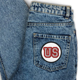 CUSTOM IRON-ON PATCH • USA STYLE FONT • 1 •