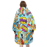 SHNOODIE | POP-ART WHAM | ONE-SIZE | Unisex Blanket Hoodie