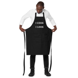 I COOK AS GOOD AS I LOOK • CUSTOM COTTON APRON • BBQ CHEF •