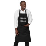 I COOK AS GOOD AS I LOOK • CUSTOM COTTON APRON • BBQ CHEF •