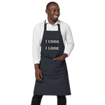 I COOK AS GOOD AS I LOOK • CUSTOM COTTON APRON • BBQ CHEF •