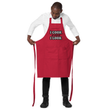 I COOK AS GOOD AS I LOOK • CUSTOM COTTON APRON • BBQ CHEF •