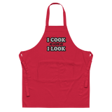 I COOK AS GOOD AS I LOOK • CUSTOM COTTON APRON • BBQ CHEF •