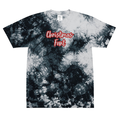 CUSTOM TIE-DYE-T-SHIRT • CHRISTMAS STYLE FONT • 2 •