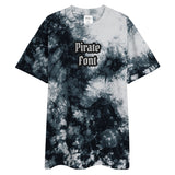 CUSTOM TIE-DYE T-SHIRT • PIRATE STYLE FONT • 2 •