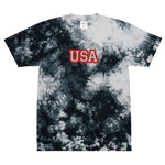 CUSTOM TIE-DYE T-SHIRT • USA STYLE FONT • 1 •