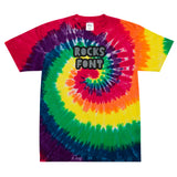 CUSTOM TIE-DYE T-SHIRT• ROCKS STYLE FONT • 2 •