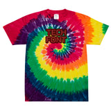 CUSTOM TIE-DYE T-SHIRT • TECH STYLE FONT • 2 •