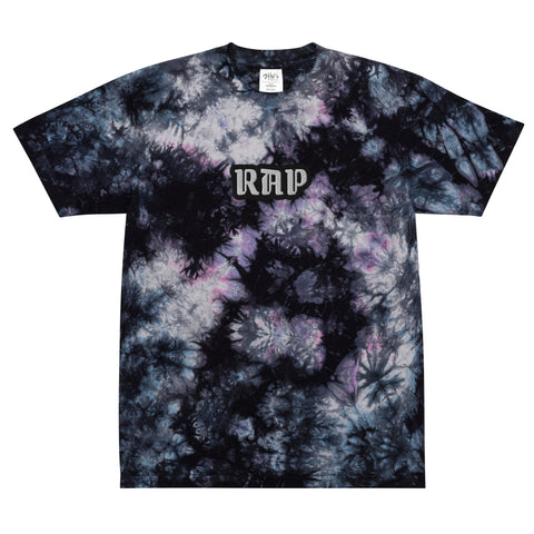 CUSTOM TIE-DYE T-SHIRT • RAP STYLE FONT • 1 •