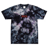 CUSTOM TIE-DYE T-SHIRT • ROCK STYLE FONT • 1 •