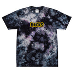 CUSTOM TIE-DYE T-SHIRT • ROCKS STYLE FONT • 1 •