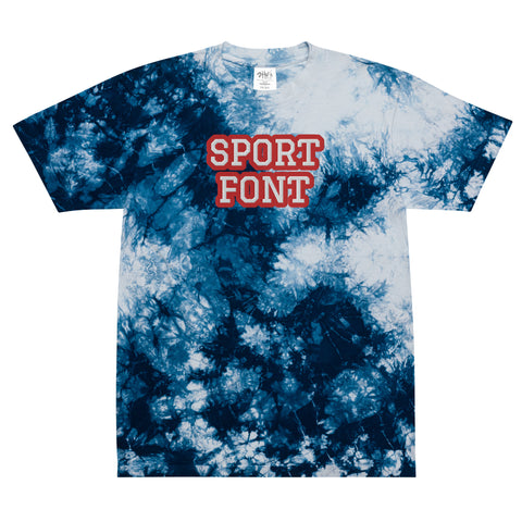 CUSTOM TIE-DYE T-SHIRT • SPORT STYLE FONT • 2 •