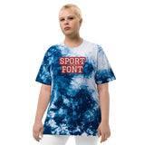 CUSTOM TIE-DYE T-SHIRT • SPORT STYLE FONT • 2 •