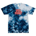 CUSTOM TIE-DYE T-SHIRT • USA STYLE FONT • 2 •