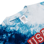 CUSTOM TIE-DYE T-SHIRT • USA STYLE FONT • 1 •