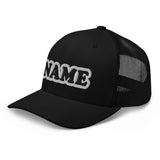 CUSTOM NAME • SNAPBACK RETRO TRUCKER CAP • ADD ANY NAME/WORD/YEAR/DATE/AGE/NUMBER