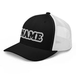 CUSTOM NAME • SNAPBACK RETRO TRUCKER CAP • ADD ANY NAME/WORD/YEAR/DATE/AGE/NUMBER