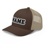 CUSTOM NAME • SNAPBACK RETRO TRUCKER CAP • ADD ANY NAME/WORD/YEAR/DATE/AGE/NUMBER