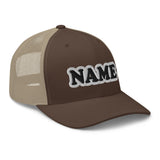 CUSTOM NAME • SNAPBACK RETRO TRUCKER CAP • ADD ANY NAME/WORD/YEAR/DATE/AGE/NUMBER