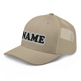 CUSTOM NAME • SNAPBACK RETRO TRUCKER CAP • ADD ANY NAME/WORD/YEAR/DATE/AGE/NUMBER