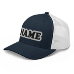 CUSTOM NAME • SNAPBACK RETRO TRUCKER CAP • ADD ANY NAME/WORD/YEAR/DATE/AGE/NUMBER