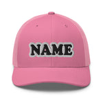 CUSTOM NAME • SNAPBACK RETRO TRUCKER CAP • ADD ANY NAME/WORD/YEAR/DATE/AGE/NUMBER