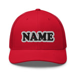 CUSTOM NAME • SNAPBACK RETRO TRUCKER CAP • ADD ANY NAME/WORD/YEAR/DATE/AGE/NUMBER