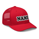 CUSTOM NAME • SNAPBACK RETRO TRUCKER CAP • ADD ANY NAME/WORD/YEAR/DATE/AGE/NUMBER