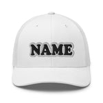 CUSTOM NAME • SNAPBACK RETRO TRUCKER CAP • ADD ANY NAME/WORD/YEAR/DATE/AGE/NUMBER