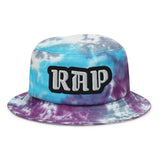 CUSTOM TIE-DYE BUCKET HAT • RAP STYLE FONT • 1 •