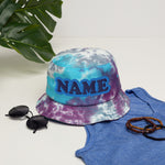 CUSTOM NAME • TIE-DYE BUCKET HAT • ADD ANY NAME/WORD/YEAR/DATE/AGE/NUMBER
