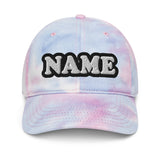 CUSTOM NAME • TIE-DYE DAD HAT • ADD ANY NAME/WORD/YEAR/DATE/AGE/NUMBER